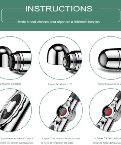 Stylo d'acupuncture 5 en 1 multifonction électronique pour le soulagement de la douleur par thérapie énergétique de massage
