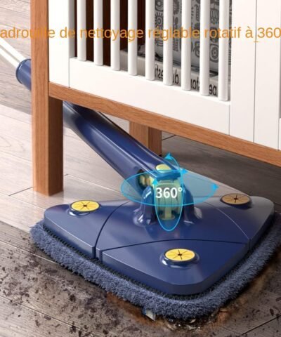 Vadrouille de nettoyage réglable rotative à 360 degrés